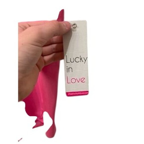 NWT Lucky In Love Womens Pink Sleeveless Polo Shirt Size M (8-10) Polyester/Span - Picture 2 of 4